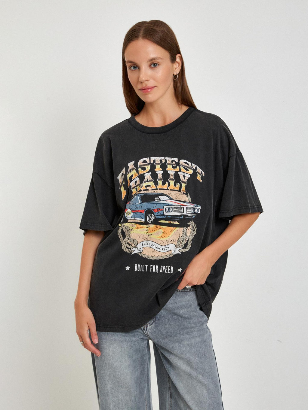 10200510121 Футболка жен. Lungarno насыщенный серый - Concept club фото 2