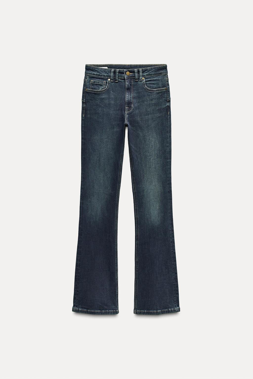 ZW COLLECTION BOOTCUT MID-RISE CONTOUR JEANS - Zara фото 7