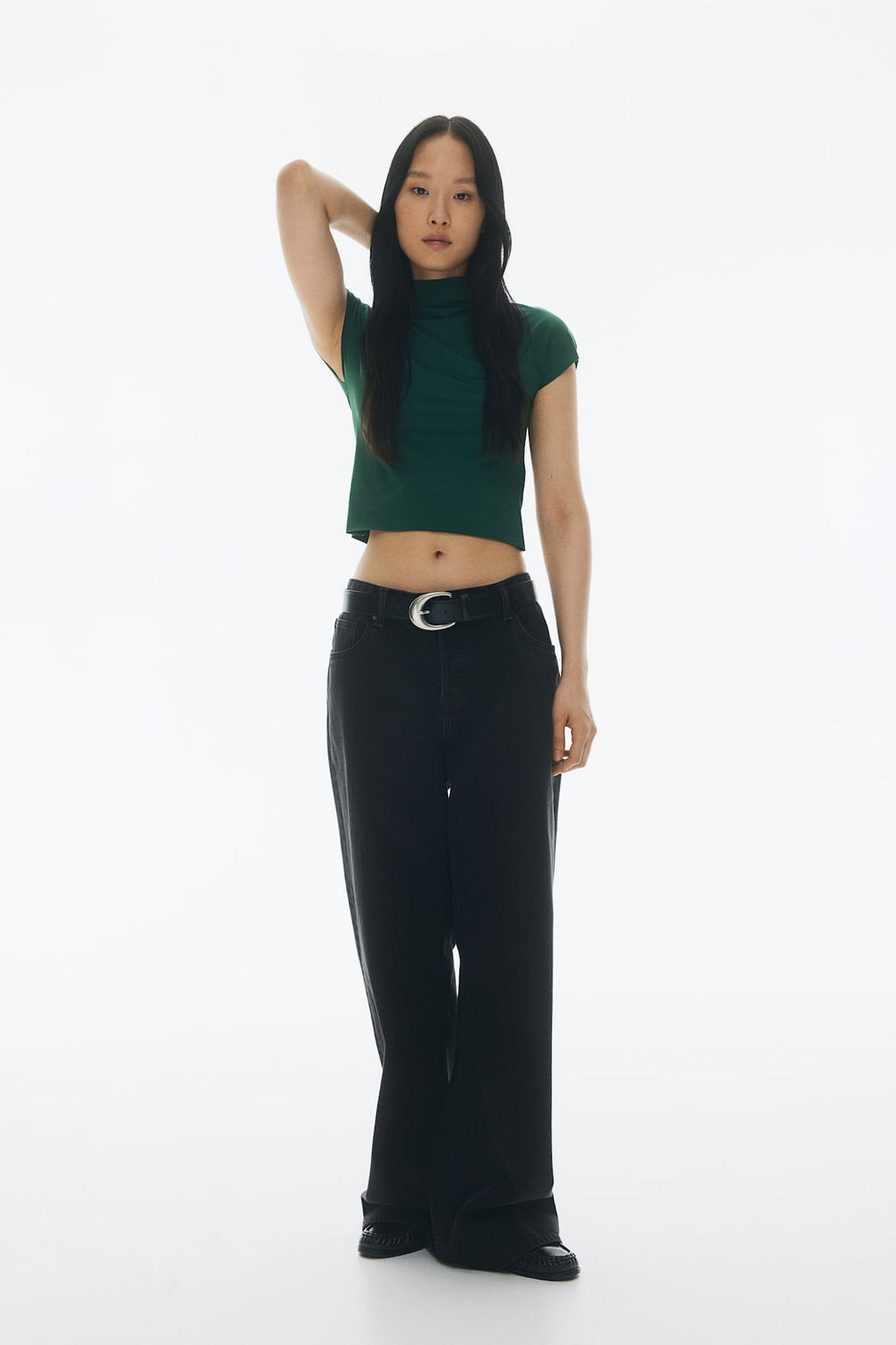 Top de punto con cuello perkins - H&m фото 2