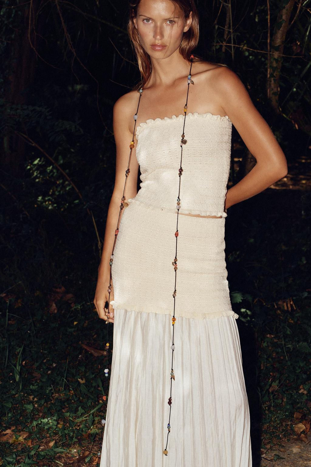 COMBINED KNIT SKIRT - Zara фото 16