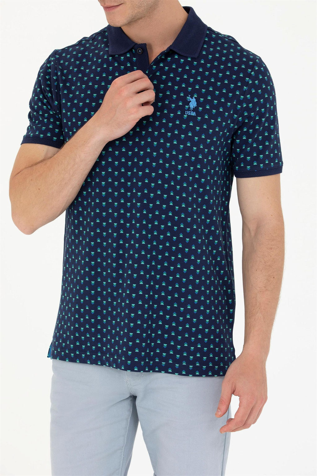 U. S. Polo Assn Мужская темно-синяя футболка - U.s. polo assn фото 13