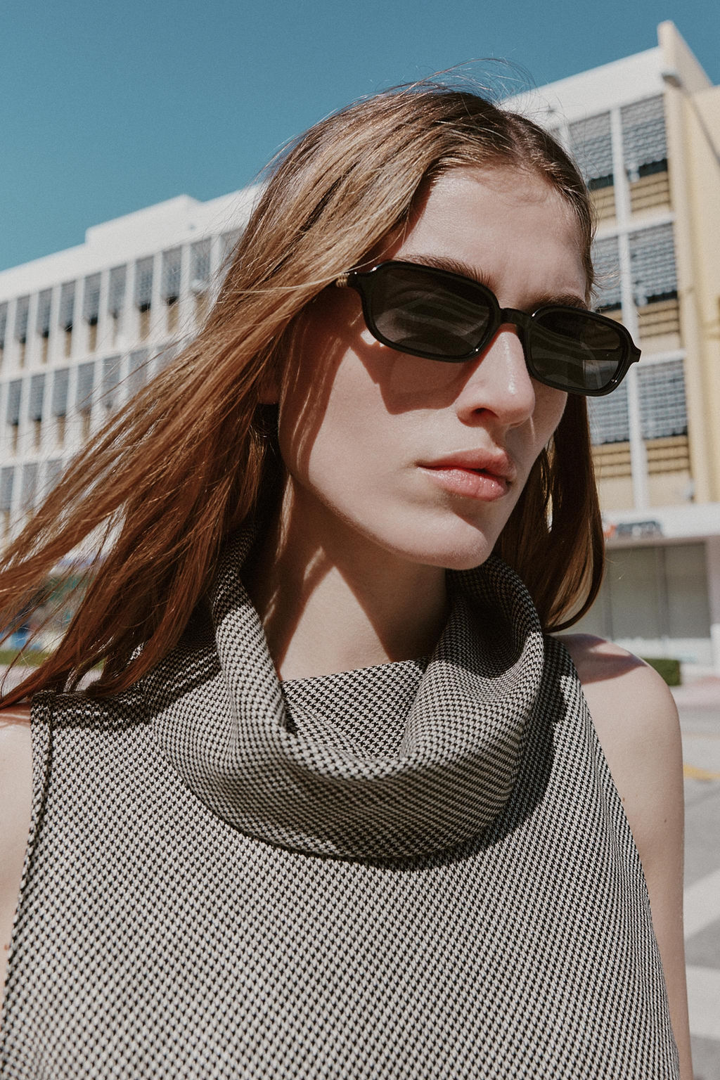 ASYMMETRIC HOUNDSTOOTH HEM LACE TOP - Zara фото 15