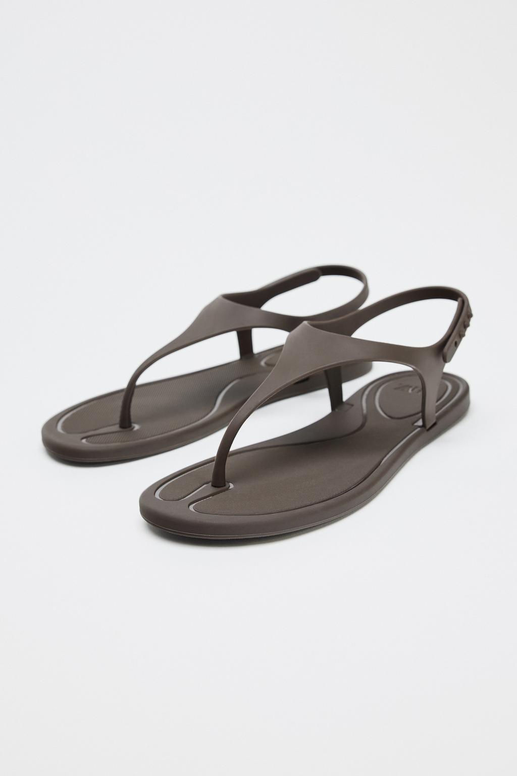 RUBBERISED SANDALS - Zara фото 3