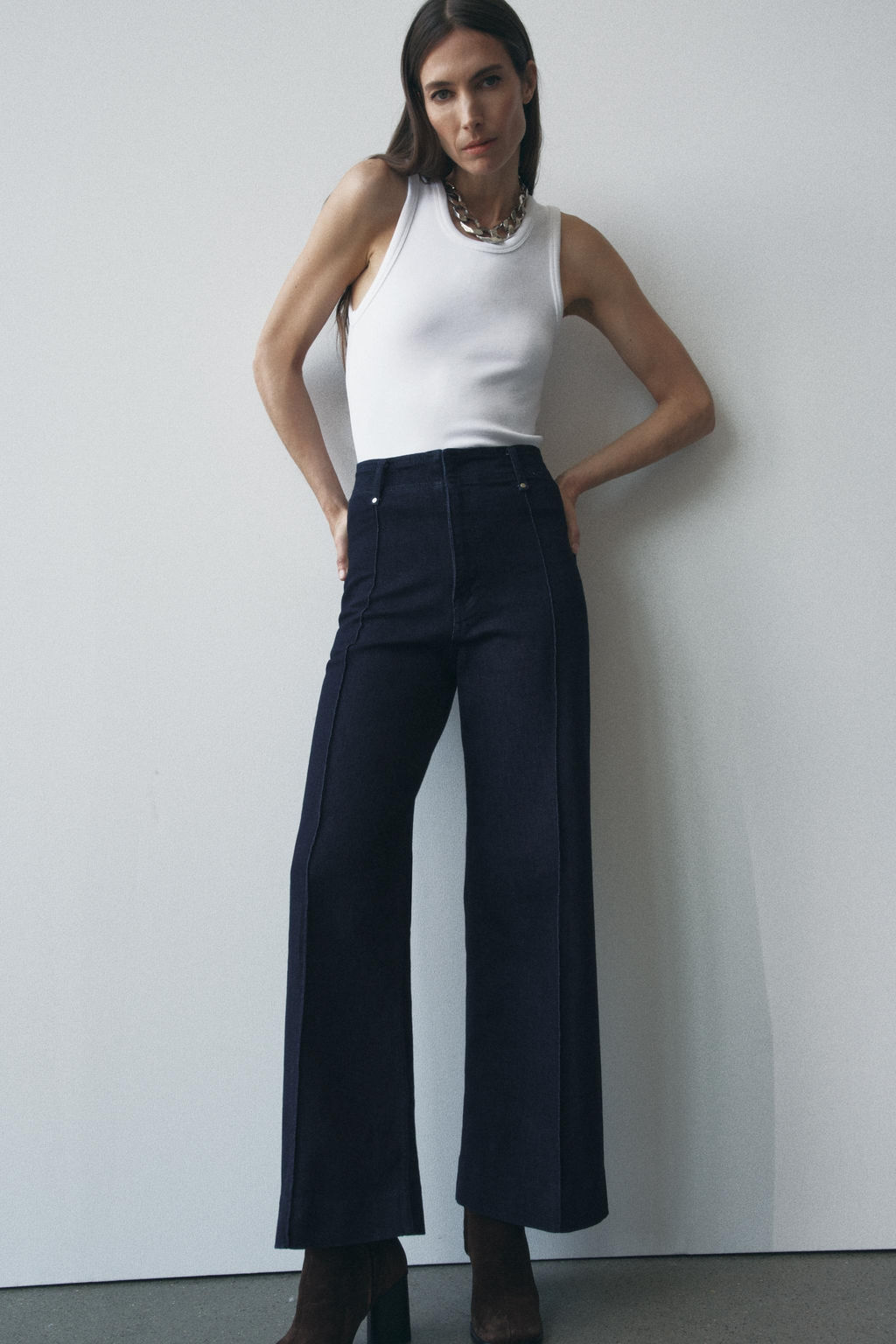 ZW COLLECTION WIDE-LEG HIGH-WAIST JEANS - Zara фото 51
