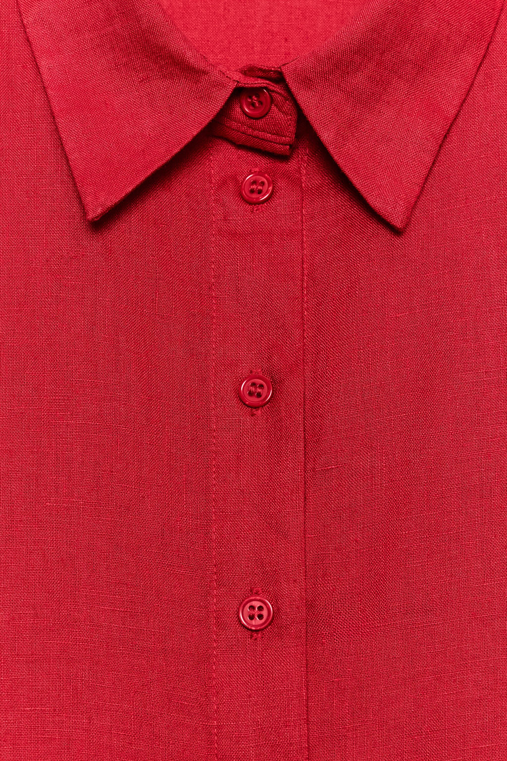 CAMISA LINO 100% ZW COLLECTION / Rojo