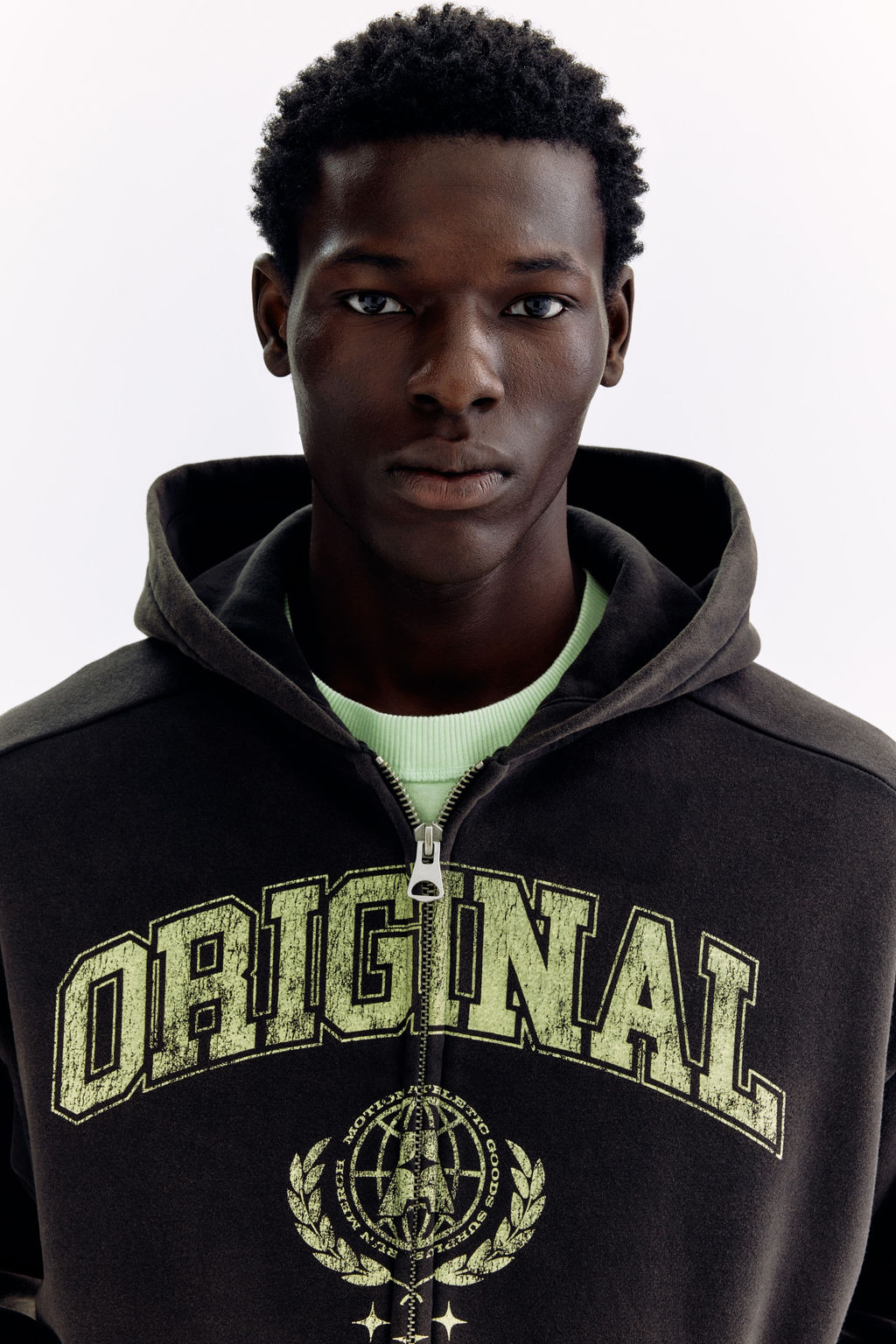 Chaqueta sudadera estampada Oversized Fit - H&m фото 2