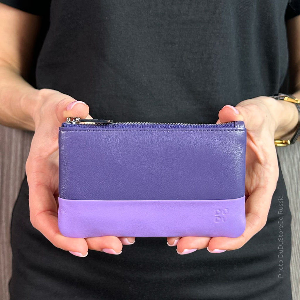 Итальянская кожаная ключница DuDu серии Kimolos | лиловый - Dudubags фото 2