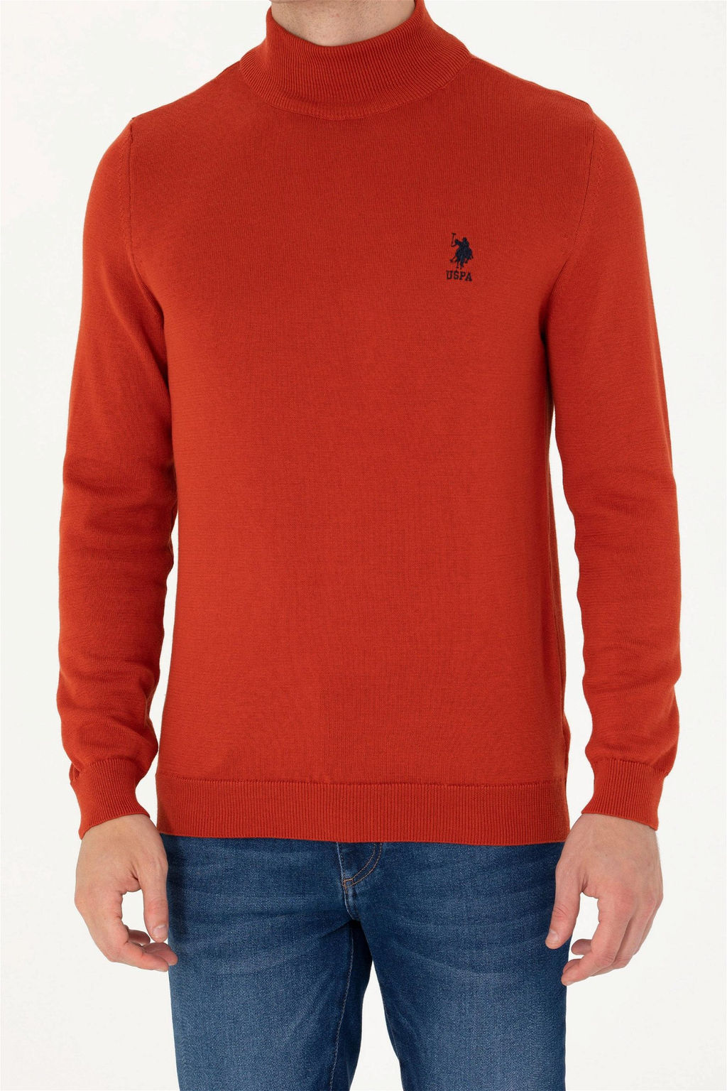 U. S. Polo Assn Мужской базовый свитер с плиткой - U.s. polo assn фото 13