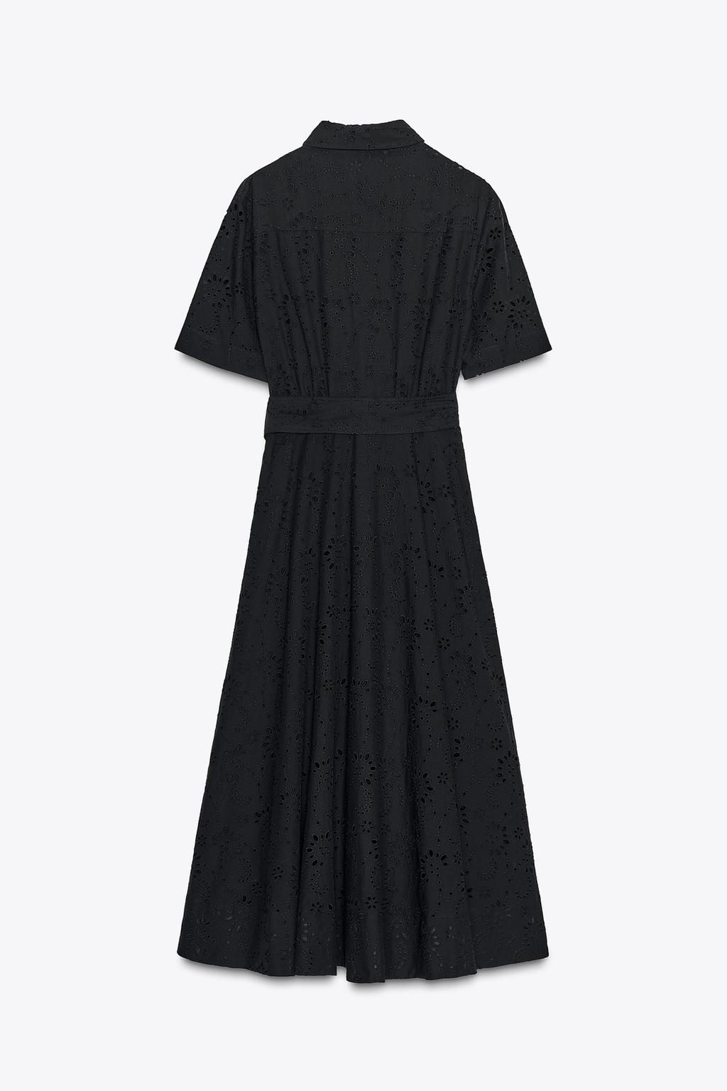 ZW COLLECTION EMBROIDERED SHIRT DRESS - Zara фото 18