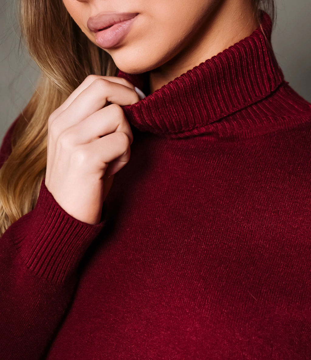 Водолазка #КТ881 (7), бордовый - Dommod фото 5