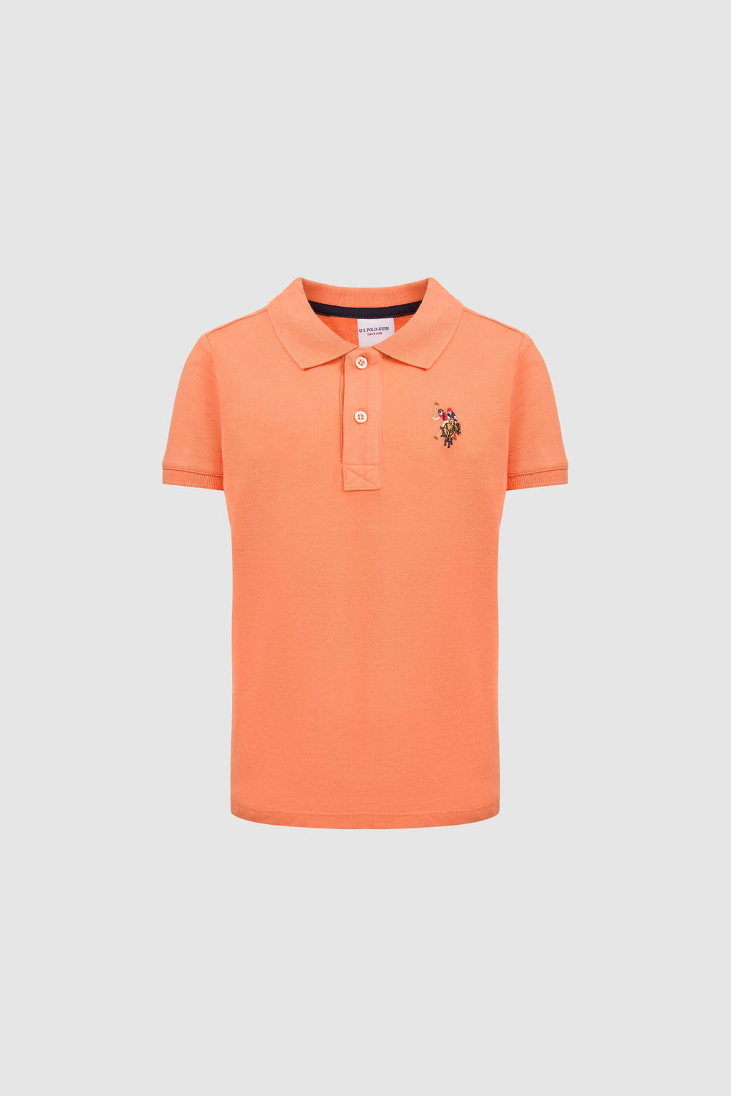 Erkek _ocuk Turuncu Polo Yaka Basic Ti__rt