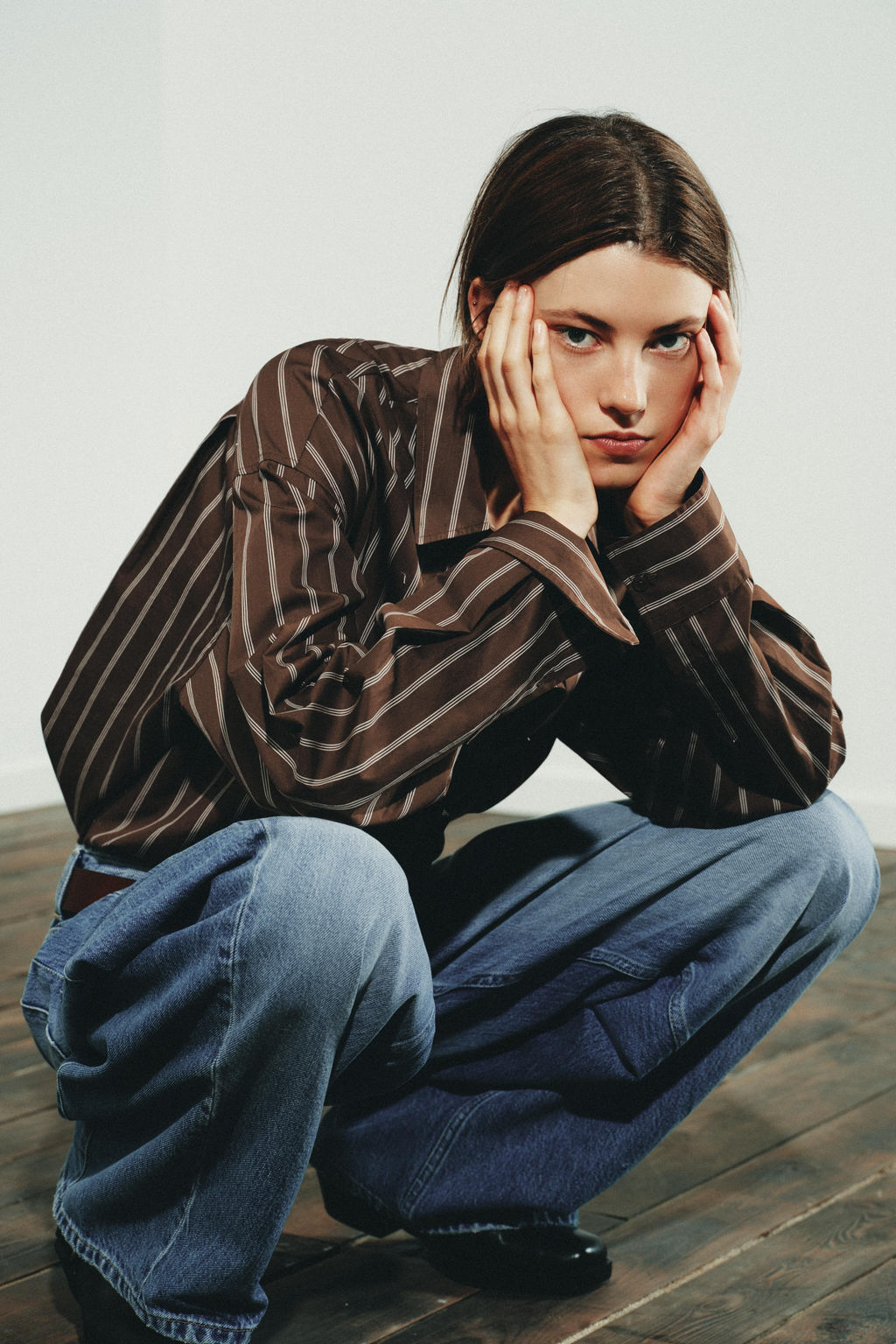 TRF OVERSIZED BALLOON HIGH-WAIST JEANS