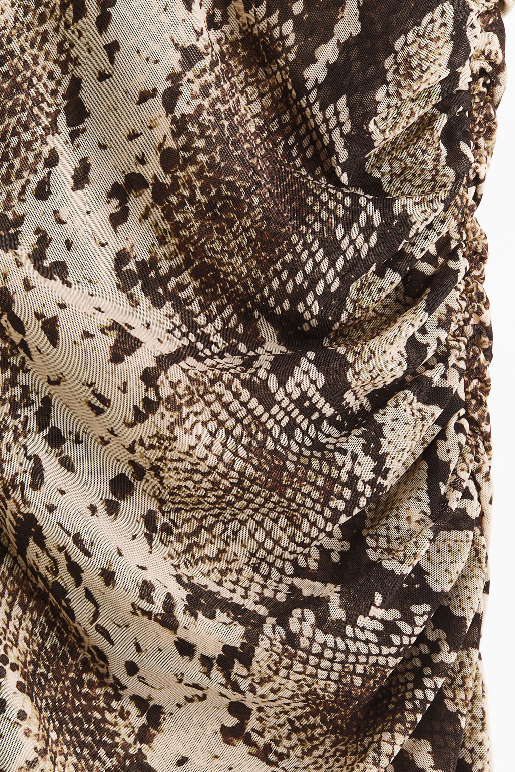 Vestido de malla con estampado piel de serpiente - H&m фото 5