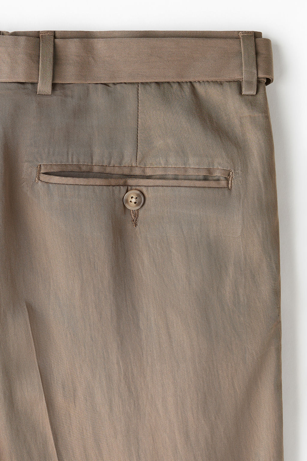 Pantal?n de sarga con cintur?n Regular Fit - H&m фото 3