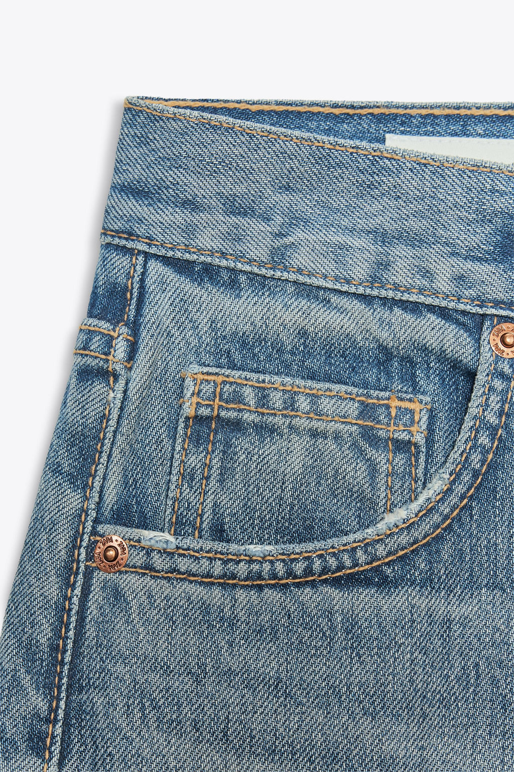 TRF WIDE-LEG HIGH-WAIST FULL-LENGTH JEANS - Zara фото 18