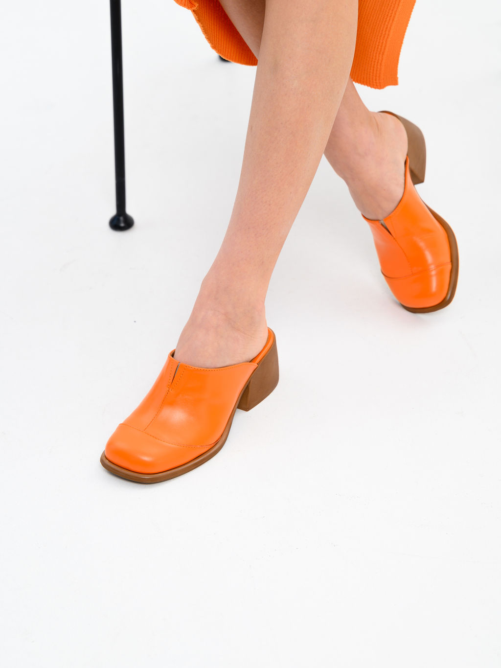 Сабо 5132.23663br.Оранжевый+коричневый