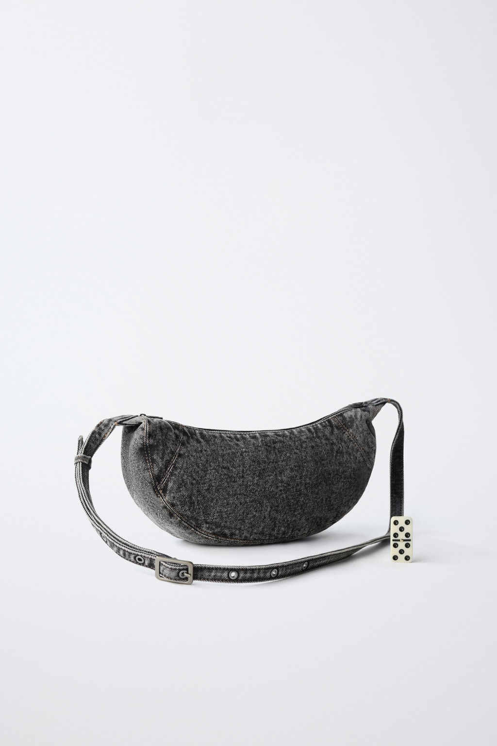 SHOULDER DENIM LAVADO / Gris - Zara фото 6