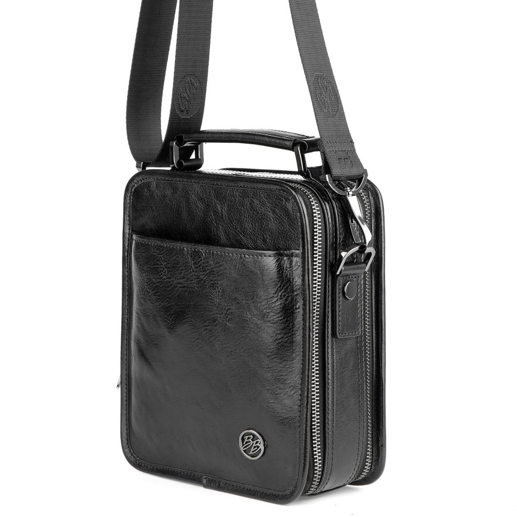 Мужская кожаная сумка - Barcelo biagi фото 2