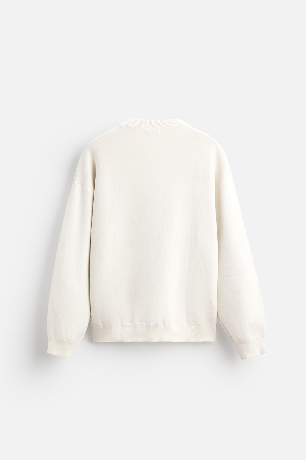 TEXTURED COTTON SWEATER - Zara фото 24