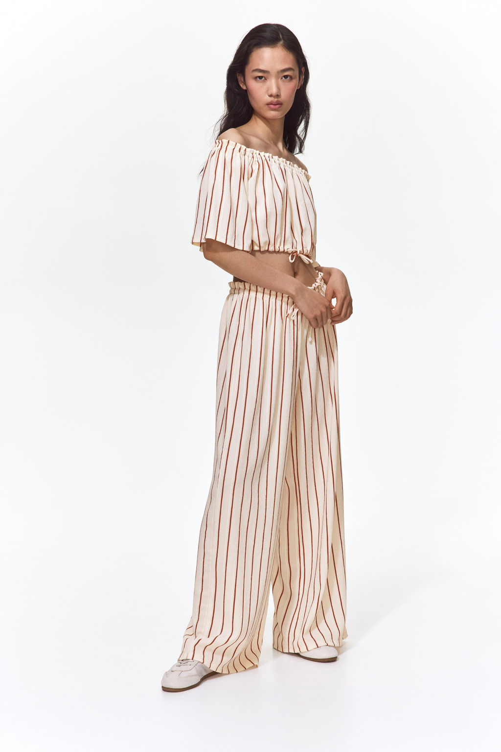 Top off-the-shoulder con efecto arrugado - H&m фото 6