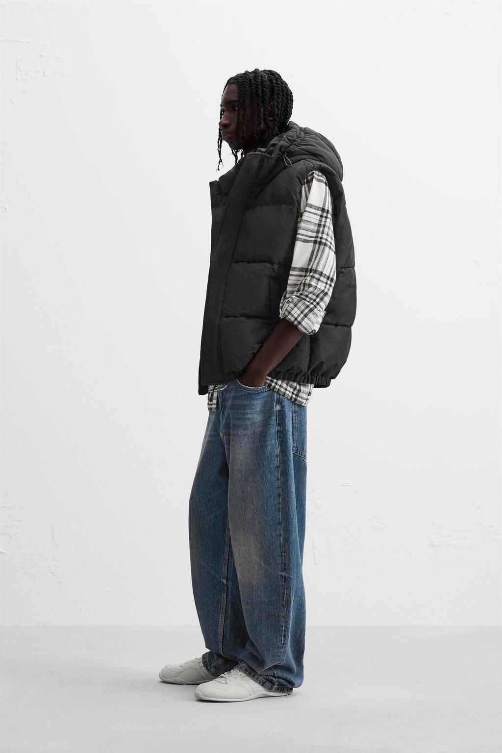 PADDED GILET WITH HOOD - Zara фото 4