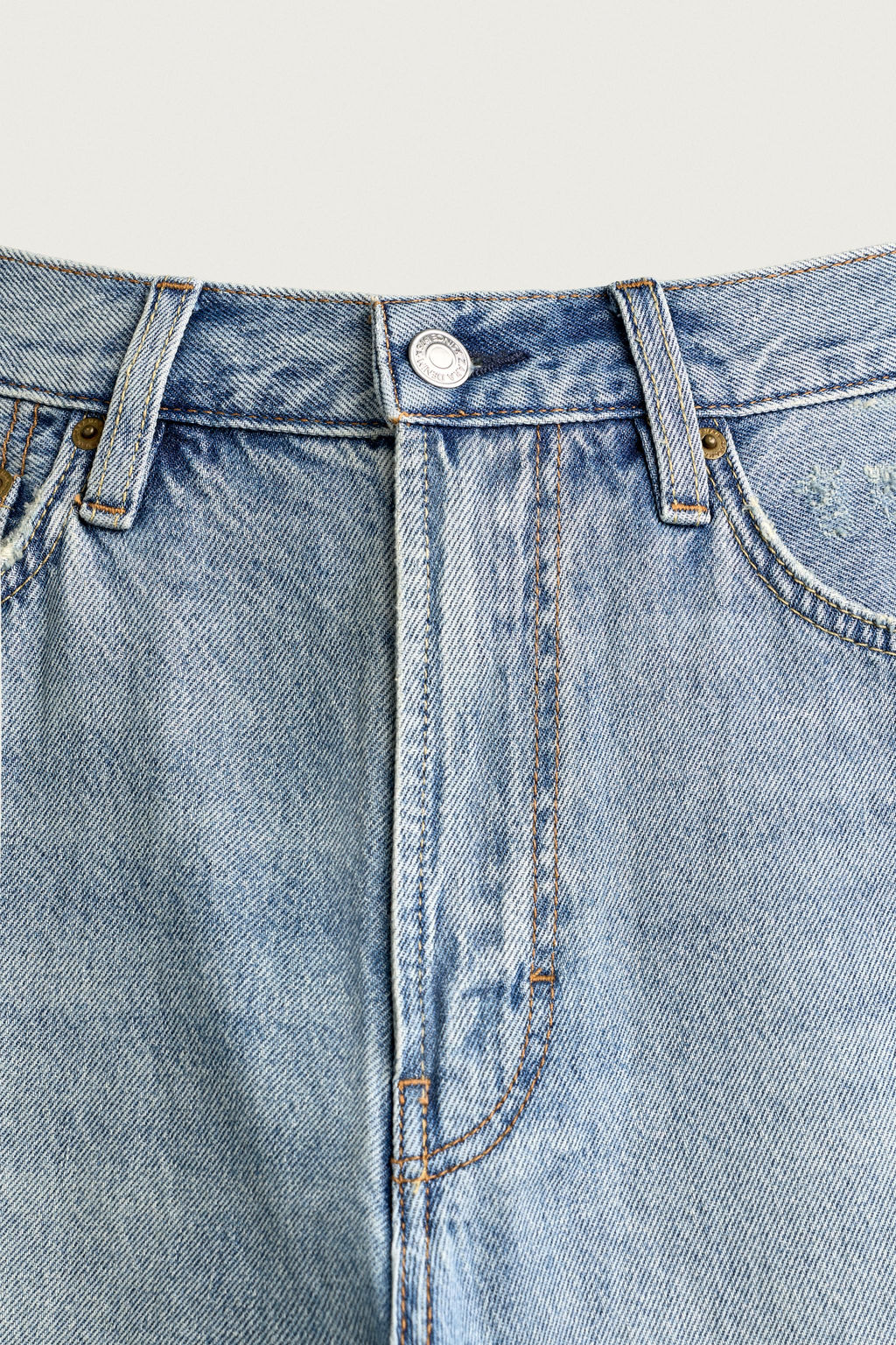 BERMUDA DENIM LOOSE FIT / Azul medio - Zara фото 9