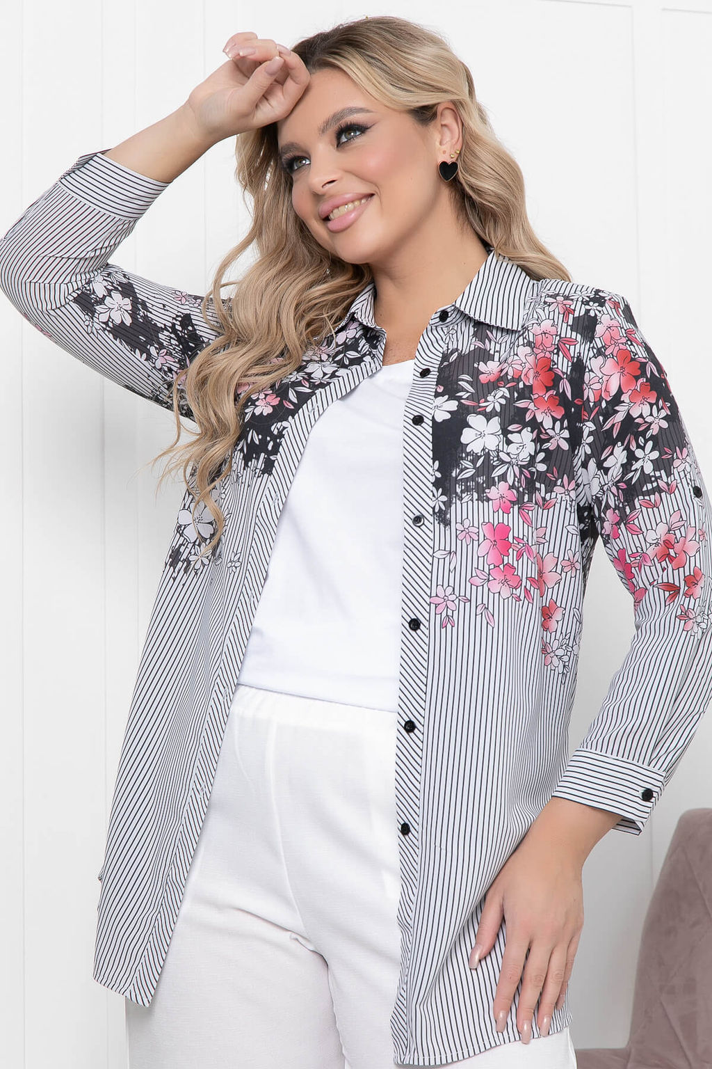 Рубашка Эльнара Б5865 - Lt collection фото 4