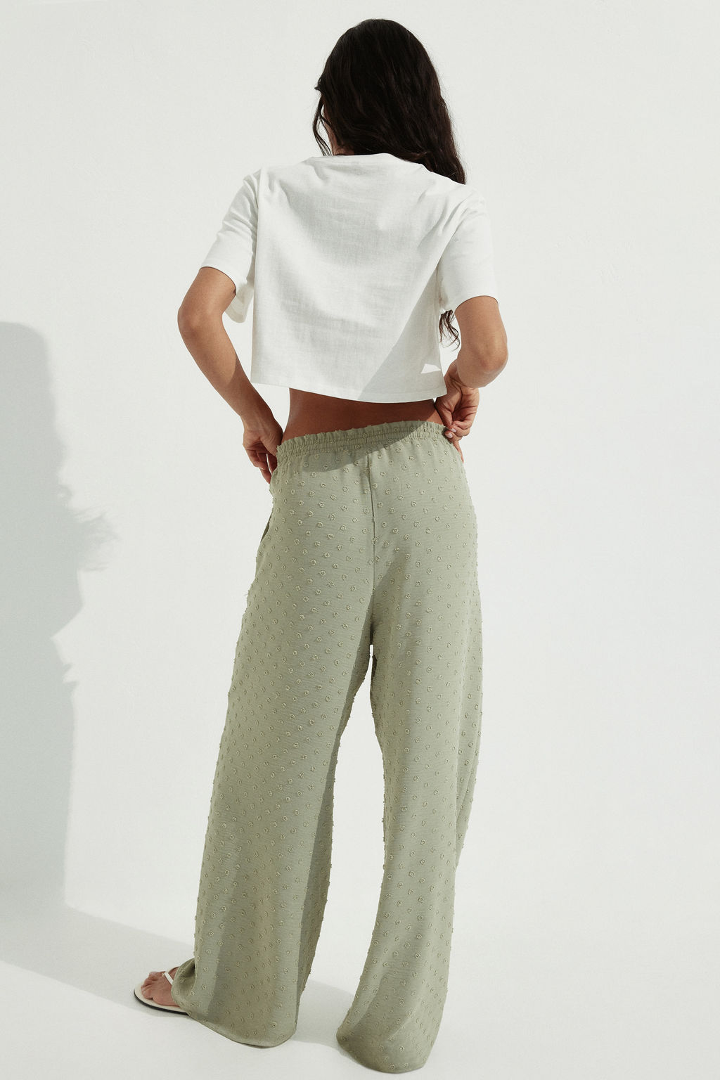 Pantal?n plumeti con cord?n de ajuste - H&m фото 7