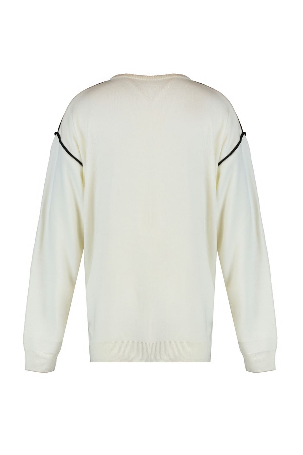 TRENDYOL MAN Siyah Oversize Bisiklet Yaka Biye Detayl? Triko Kazak TMNAW22KZ0142 - Trendyolmilla фото 6