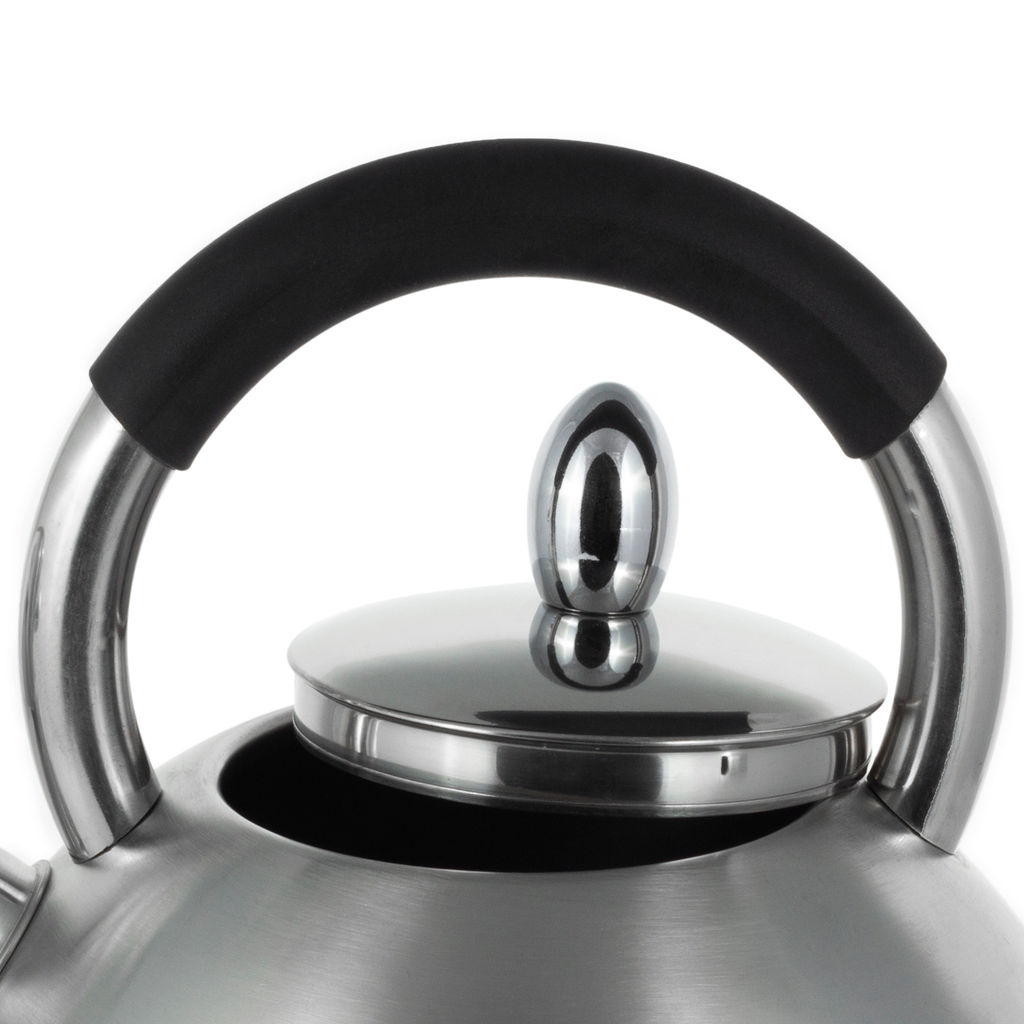 Чайник 2,7л из нержавеющей стали со свистком и ручкой soft touch (1097) /KAMILLE/  фото 5