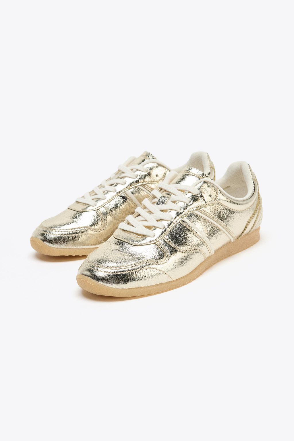 METALLIC-EFFECT TRAINERS - Zara фото 15