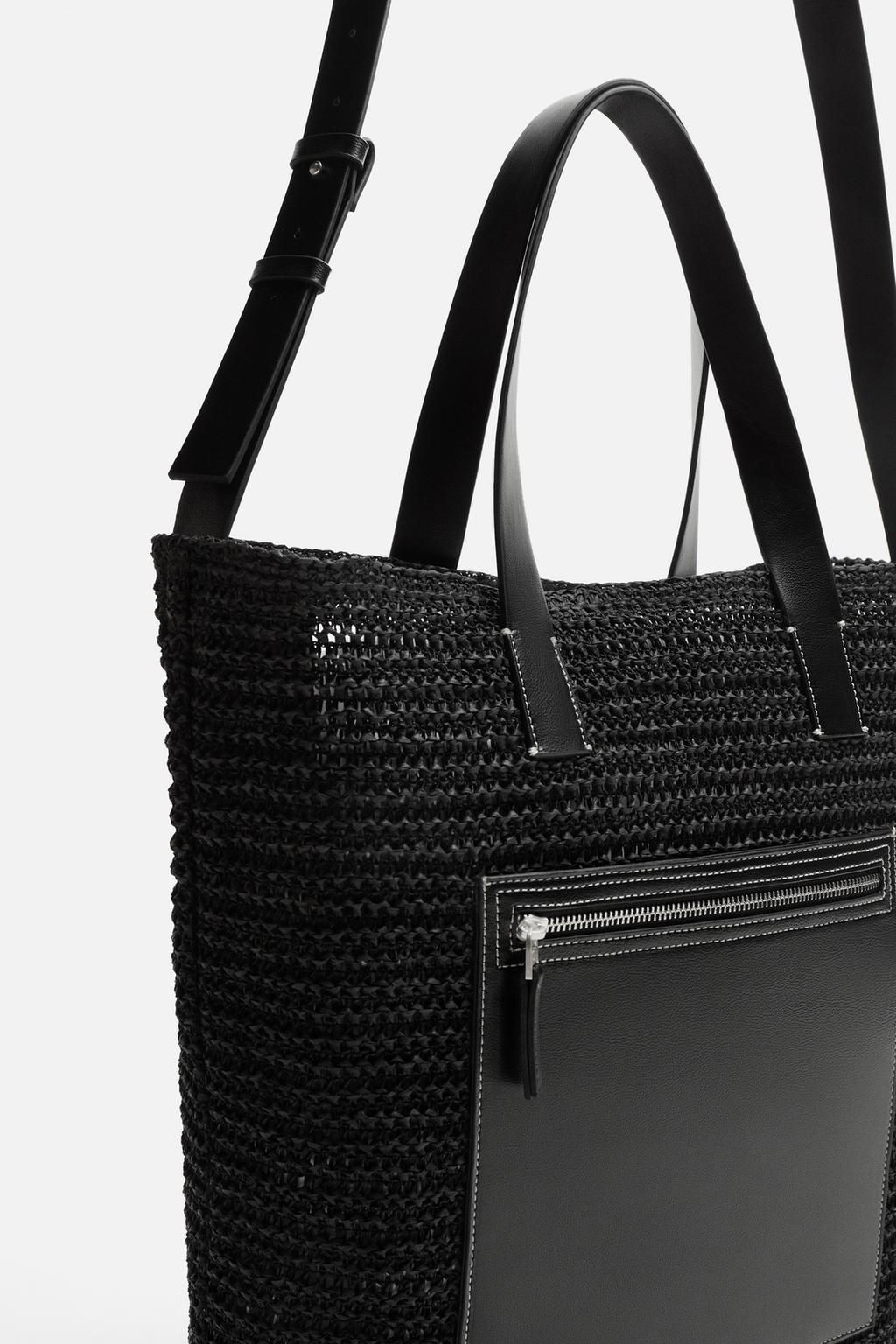 WOVEN SHOPPER BAG - Zara фото 9