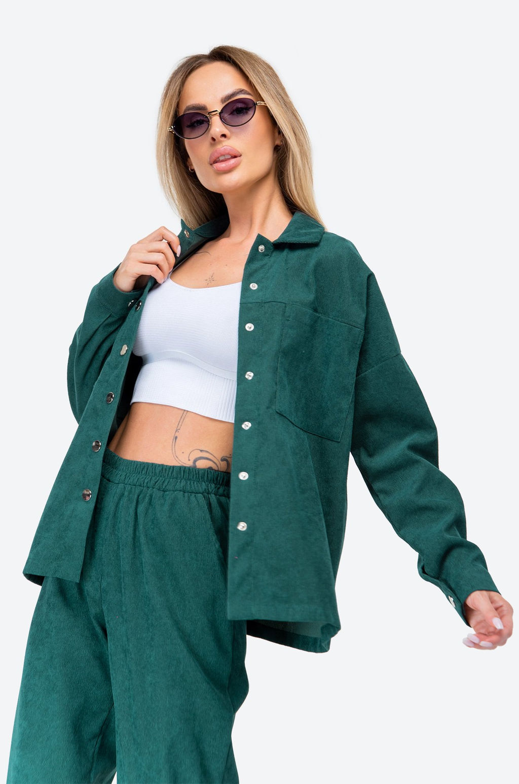 Женский вельветовый костюм с брюками джоггерами Happyfox - Happy fox фото 10