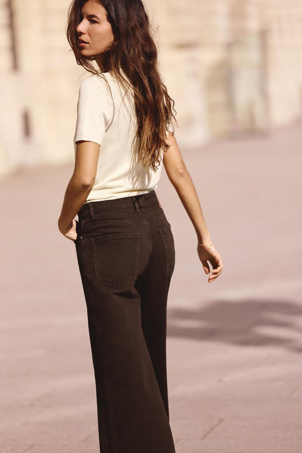 Z1975 WIDE-LEG HIGH-WAIST LONG LENGTH JEANS - Zara фото 5