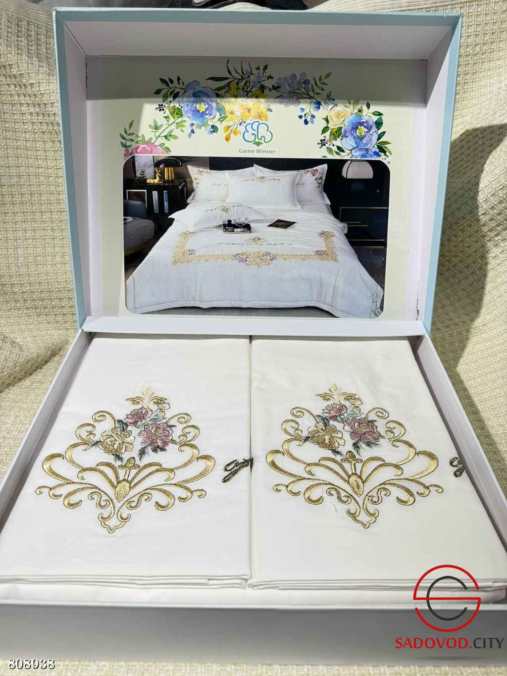 Комплект постельного белья из хлопка