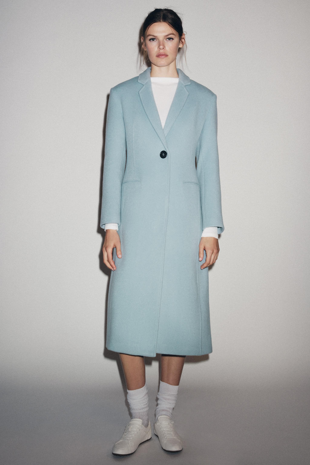 FITTED WOOL BLEND COAT ZW COLLECTION