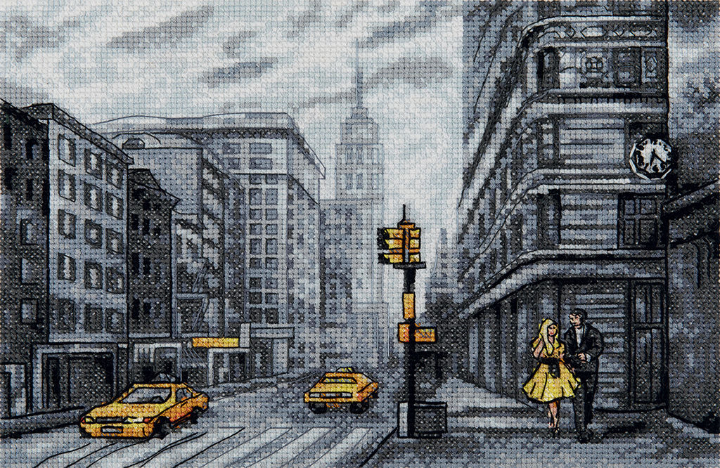 Набор для вышивания PANNA GM-7399 Нью-Йорк 24.5 х 17 см