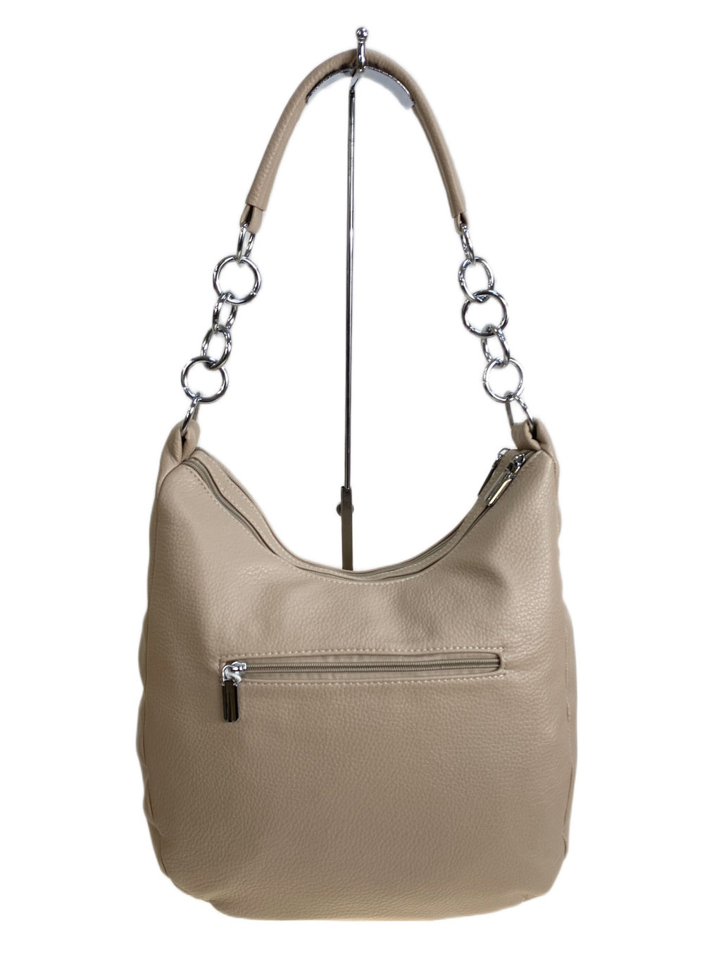 Женская сумка из искусственной кожи, цвет бежевый - Greta фото 2