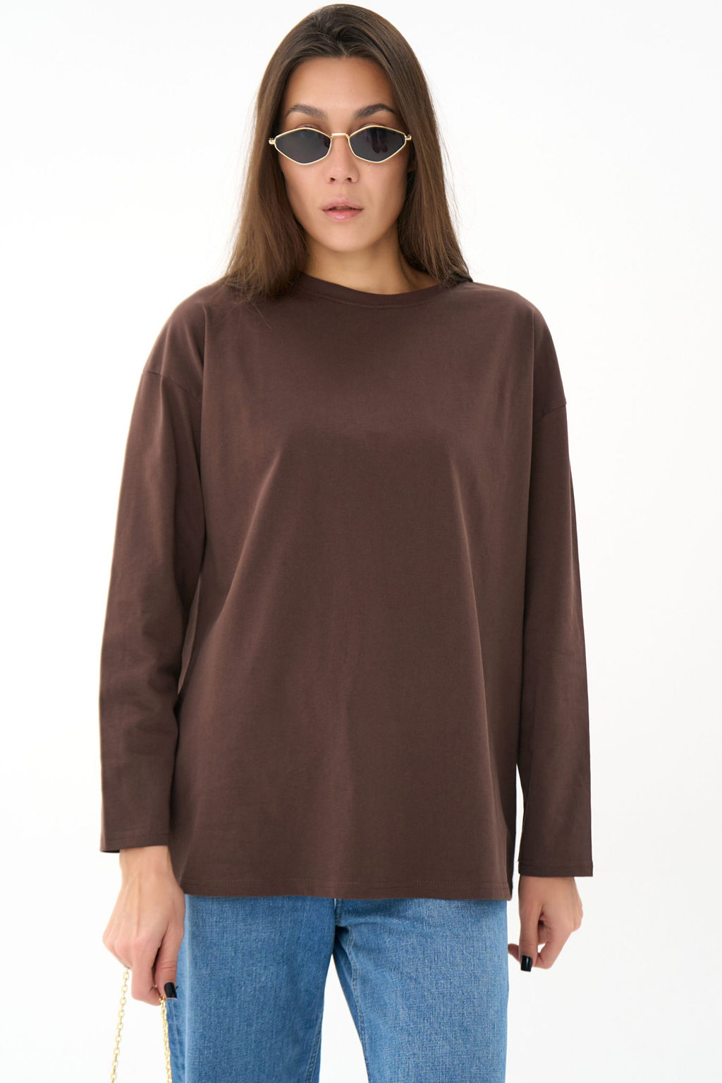 Лонгслив Эшли (шоколадный) - Эльза фото 4
