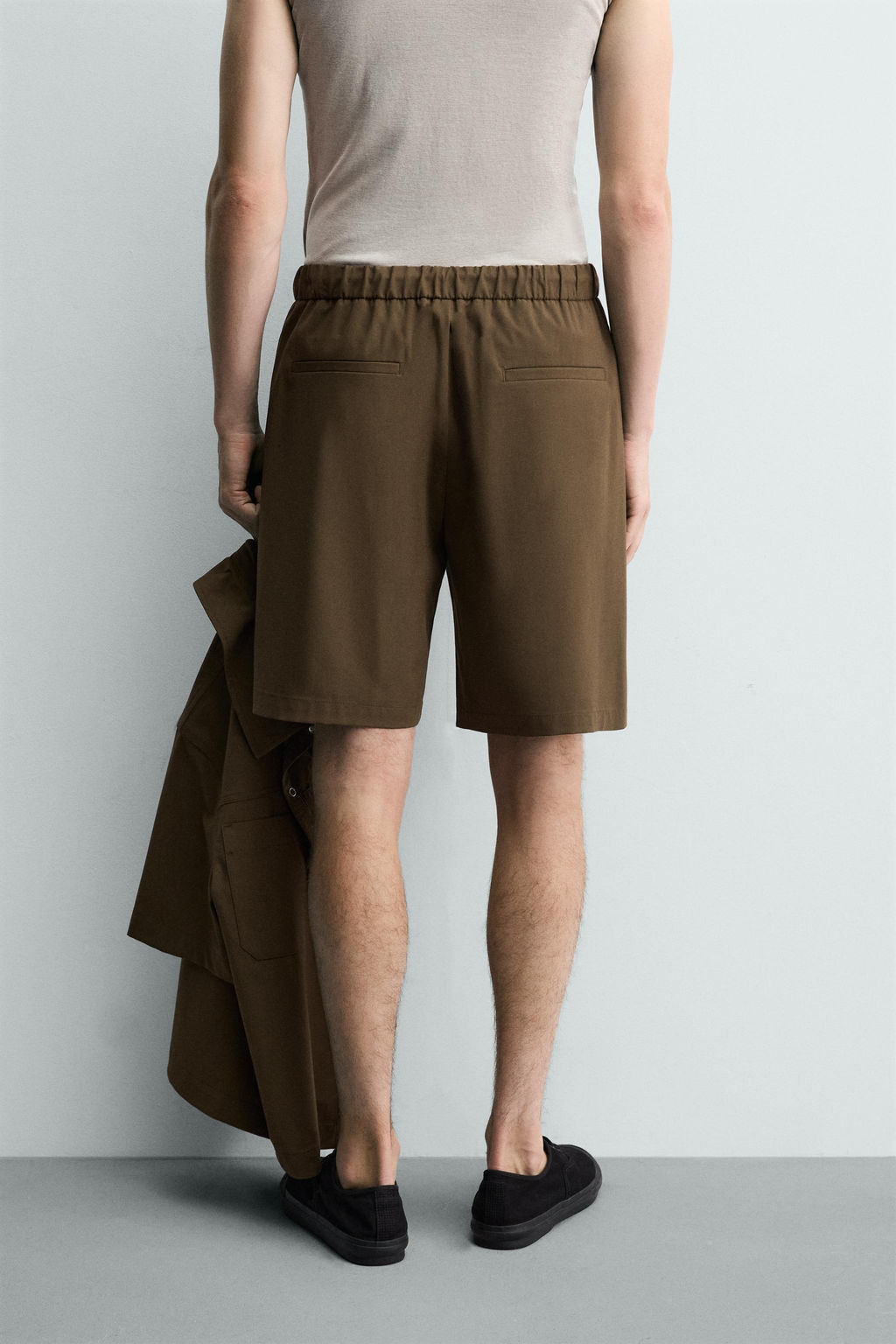BERMUDA T?CNICA RELAXED FIT / Tabaco