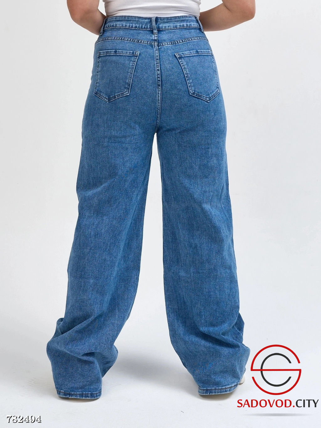 Джинсы стрейч широкие женские - Bruno фото 4