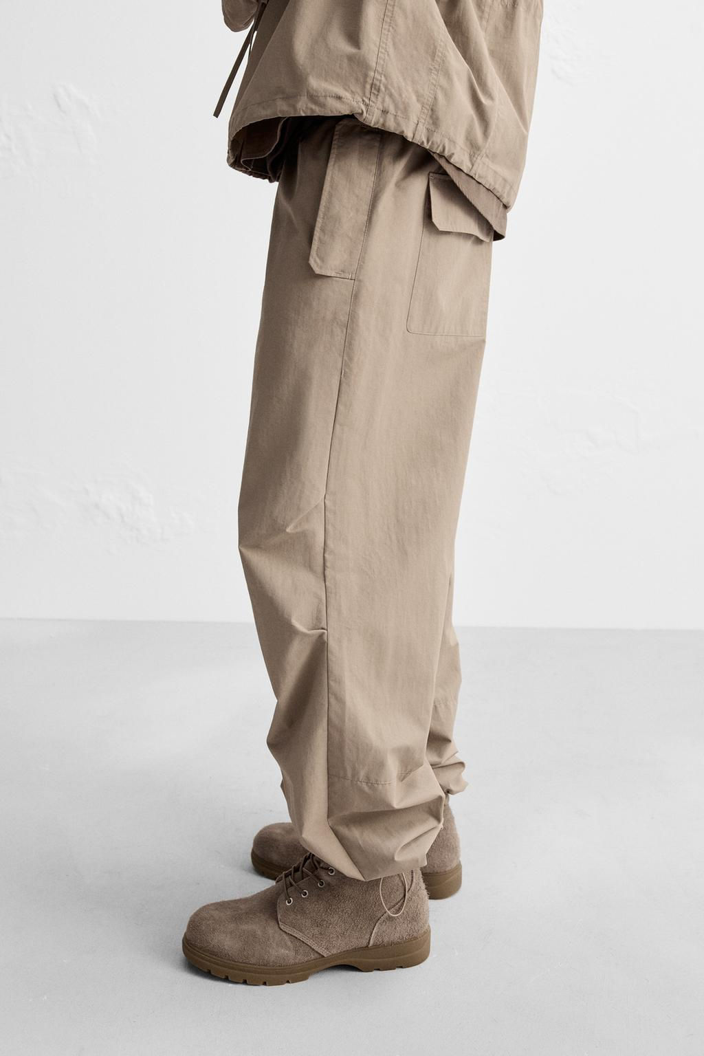 TECHNICAL PARACHUTE TROUSERS - Zara фото 3