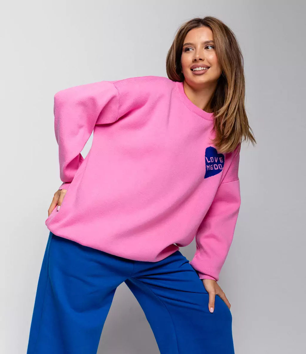 Джемпер #КТD6085, розовый