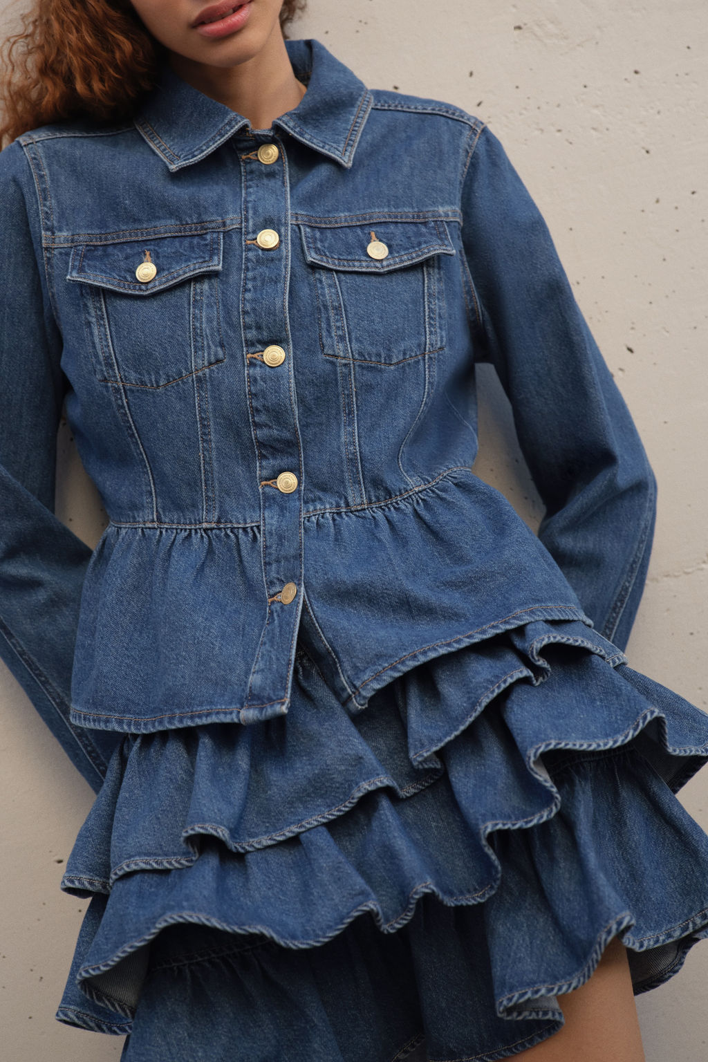 Cazadora denim con peplum - H&m фото 4