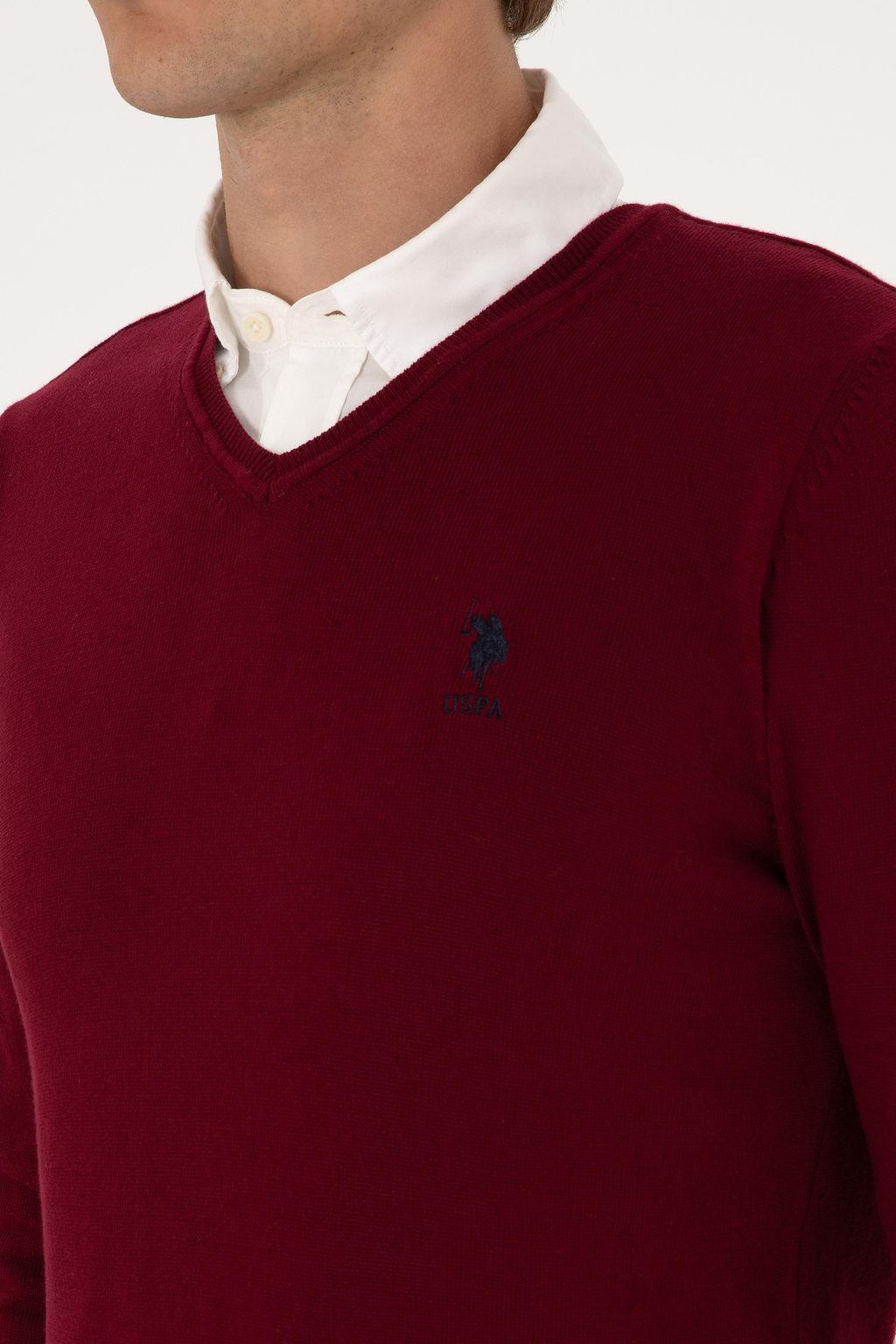 Erkek Bordo Basic Kazak - U.s. polo assn фото 7