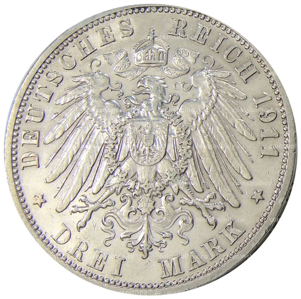 3 марки 1911 года A Германия (Ангальт)