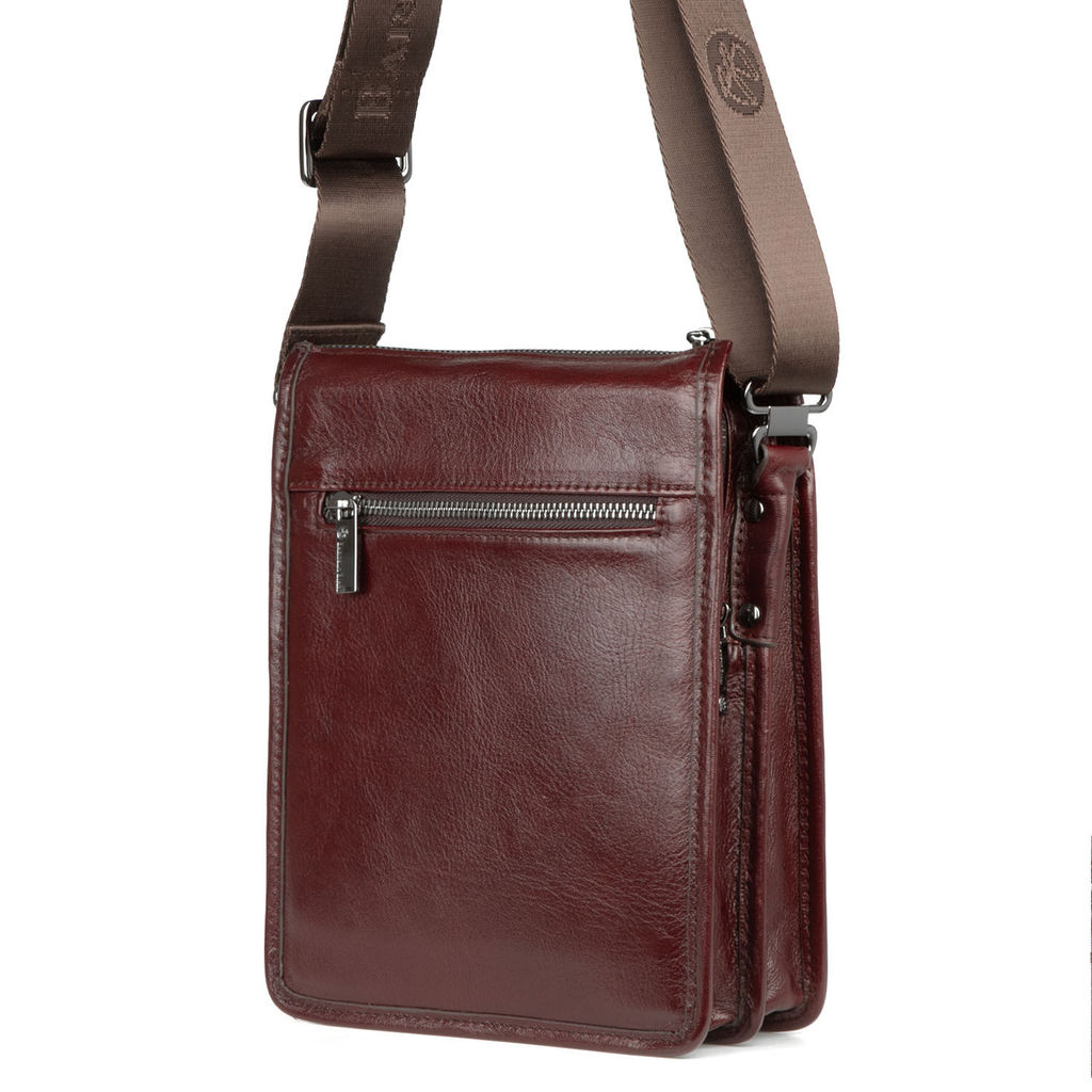 Мужская кожаная сумка - Barcelo biagi фото 5