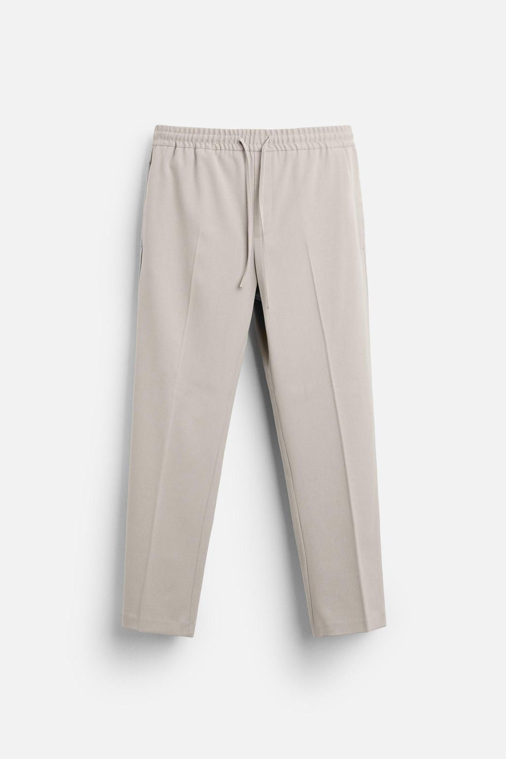 COMFORT FIT JOGGER WAIST TROUSERS - Zara фото 42