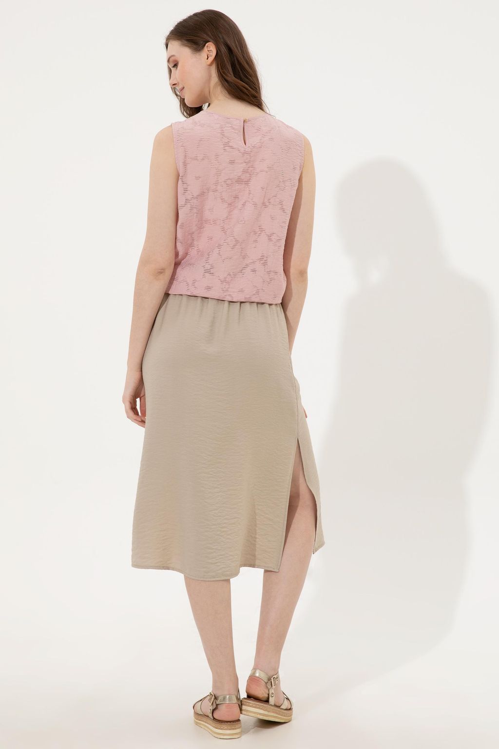 U. S. Polo Assn Женская тканая юбка цвета хаки - U.s. polo assn фото 4