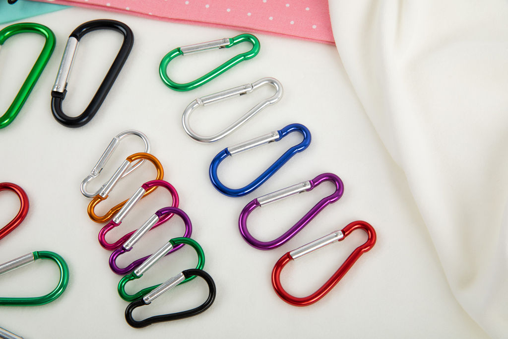 Фурнитура сумочная металл Gamma GH 120/35/10 Карабин 25 мм 10 шт. №07 черный